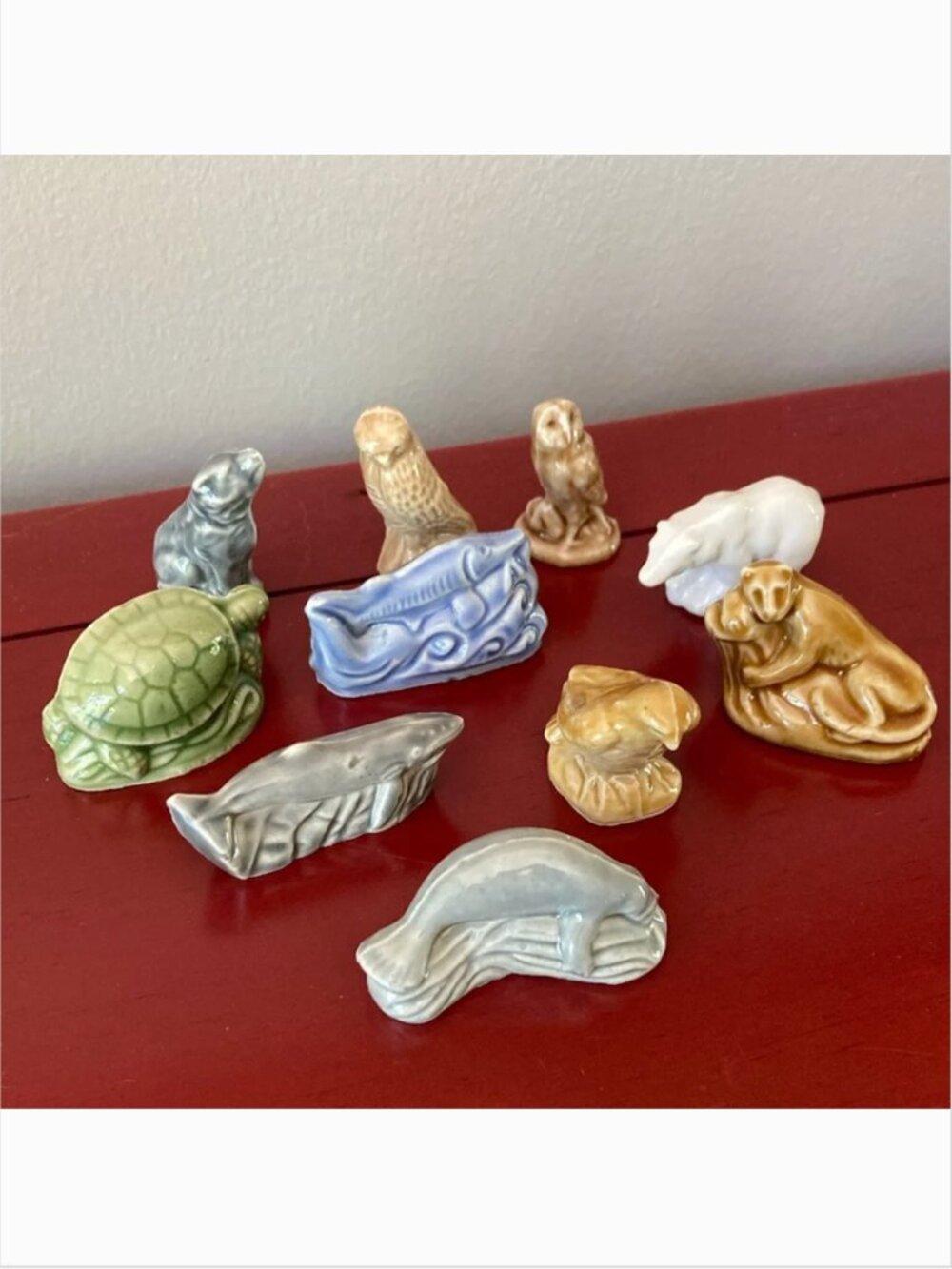 Red Rose Tea Wade Whimsies- North American Endangered Animals - Complete Set